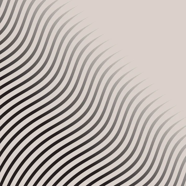 抽象的单色波线图案条纹半色调矢量 — 图库矢量图片