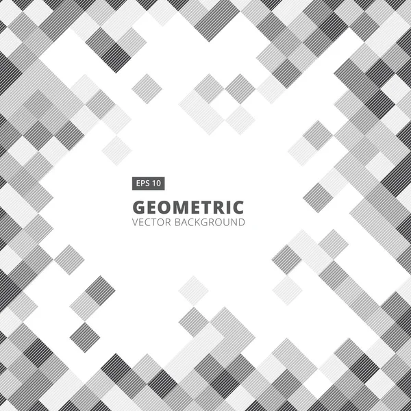 Soyut çapraz çizgi sanat geometrik kare gri ve beyaz renk