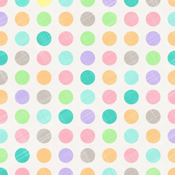 Résumé Vintage Polka Dots cercle motif fond avec Fabr — Image vectorielle