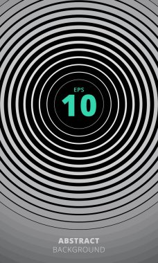 Siyah ve beyaz daire desen arka plan, illus vektör