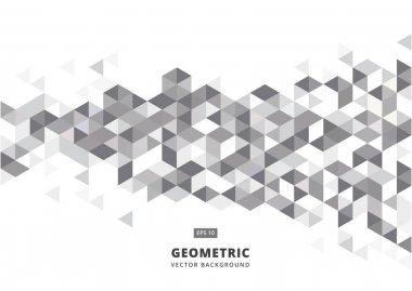 gri geometrik arka plan poligonal üçgenler ile yavrusu