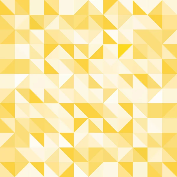 Pat soyut sarı renk üçgen ve kare sarı veya beyaz renkte — Stok Vektör