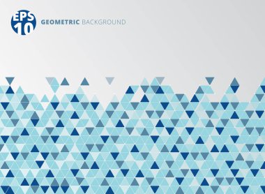 Mavi soyut geometrik üçgen yapısı arka plan.