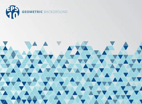 Fondo de estructura triangular geométrica azul abstracto . — Vector de stock