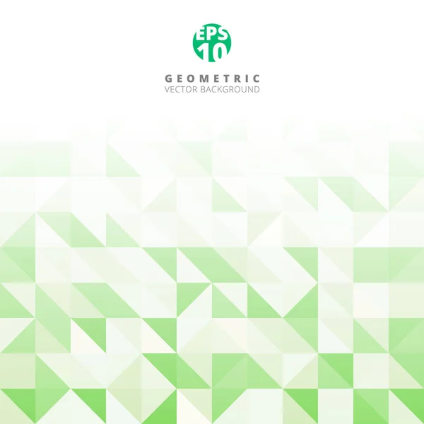 Triangle gris abstrait et carré en patte de couleur verte et blanche — Image vectorielle