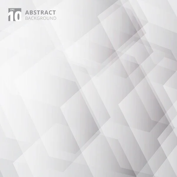 Abstrakte Technologie geometrische graue und weiße Farbe Hintergrund. — Stockvektor
