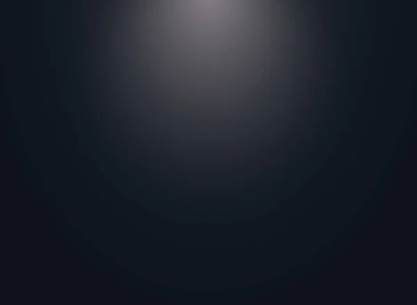 Dunkelblauer Hintergrund mit Beleuchtung oben. — Stockvektor