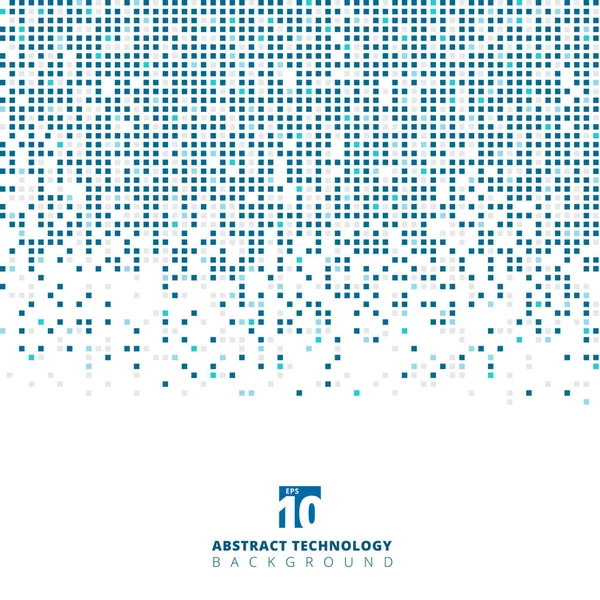 Cor azul abstrata geométrica quadrada com espaço de cópia, Technolog —  Vetores de Stock