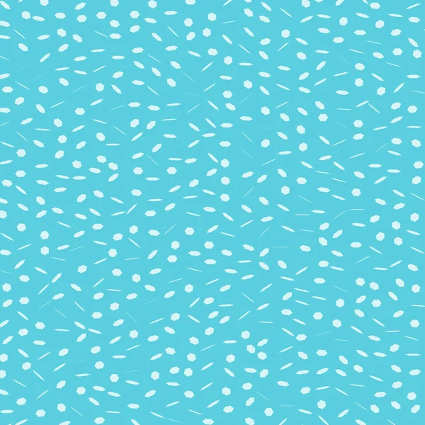 Abstraktes weißes Sechseck und Linienmuster zufällig auf blauen Pastellen — Stockvektor