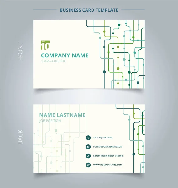 Creative business card and name card template technology backgro — Stock Vector