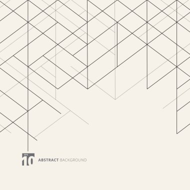 Soyut boyut çizgileri siyah rengi parlak zemin üzerine.