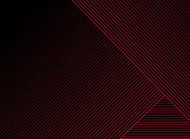 Soyut çizgili kırmızı çizgiler desen kaplama siyah arka plan üzerine bir