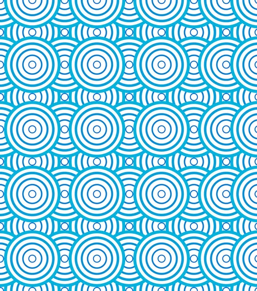 Abstrakte Kreise Spiralmuster blau und weiß Hintergrund und te — Stockvektor