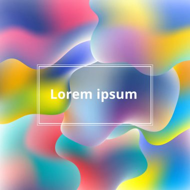 Soyut plastik renkli şekiller arka plan.