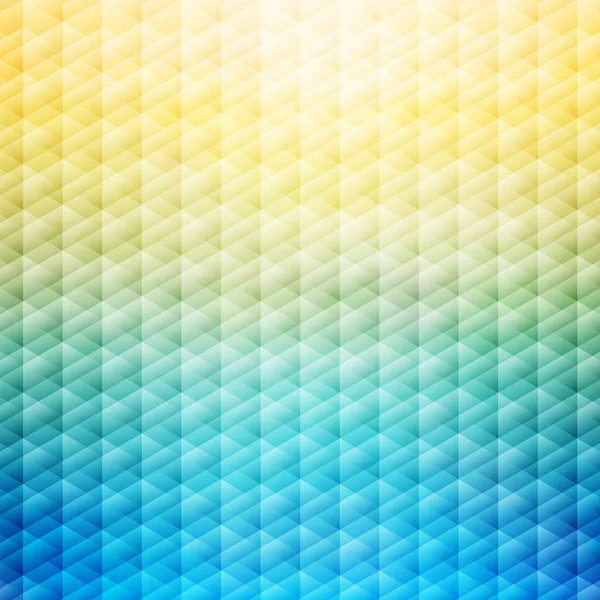 Abstraktní Letní Tropické Modré Žluté Pozadí Geometrický Vzor Vektorové Ilustrace — Stockový vektor
