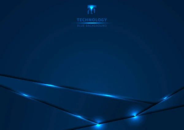 Modèle bleu métallique et scintillement conception de mise en page de cadre d'éclairage te — Image vectorielle
