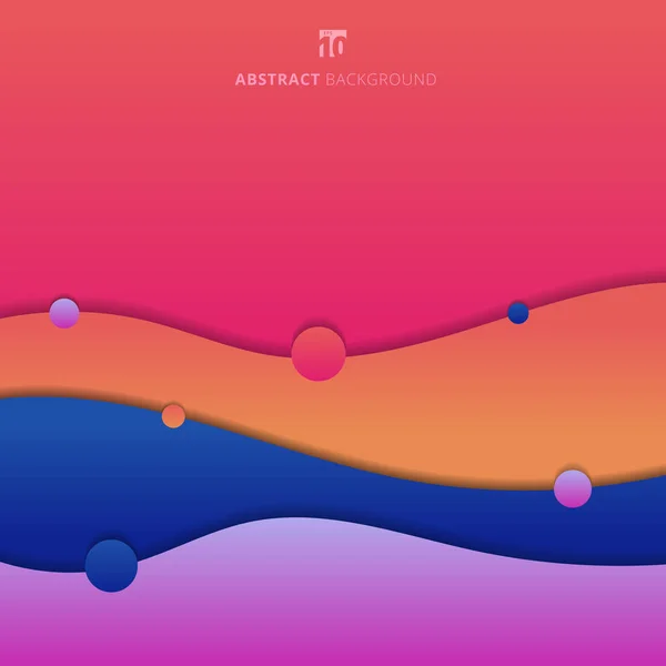 Abstract background trendy fluid shape colorful gradient modern — 스톡 벡터