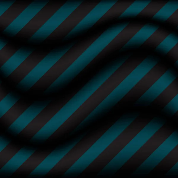 Fondo abstracto rayado onda azul con banda negra diagonal — Vector de stock