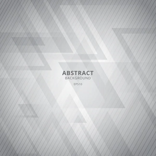 Abstract white and gray geometric triangles overlap background w — 图库矢量图片