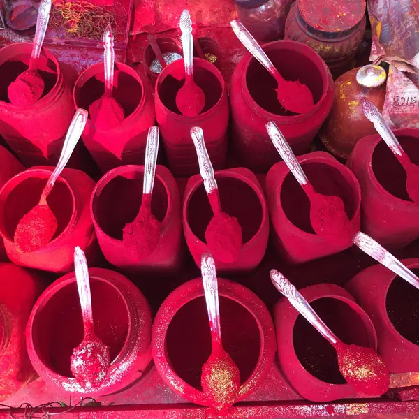 Colored powders for sale — Stock Photo, Image