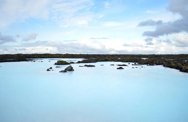 Laguna geotérmica, Grindavik, Islandia — Foto de Stock
