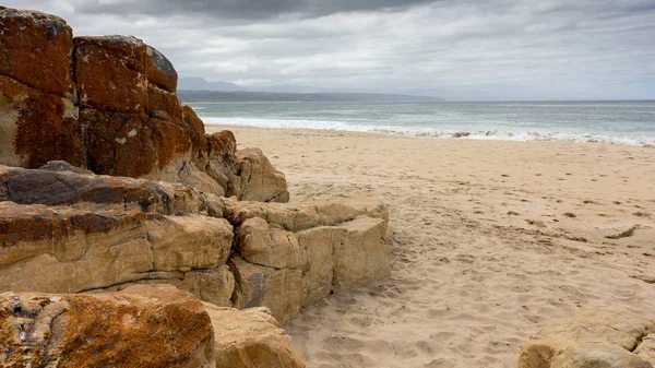 Piękny Widok Pustej Plaży Plettenberg Bay Western Cape Afryka Południowa — Zdjęcie stockowe