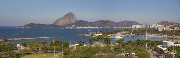 Vue Panoramique Sur Montagne Sugarloaf Baie Guanabara Rio Janeiro Brésil — Photo
