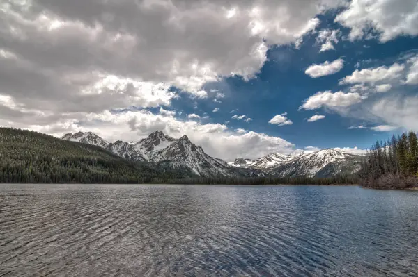 Lakeside View Mountains National Forest Development Idaho Usa — Stock Photo, Image