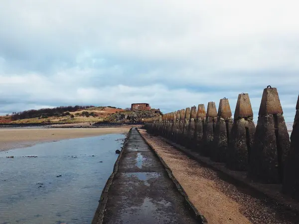 Стежка Бункер Острів Cramond Шотландія — стокове фото