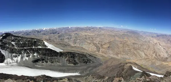 Scenic View Summit Kangyatse Mountain Ladakh India — Stock Photo, Image