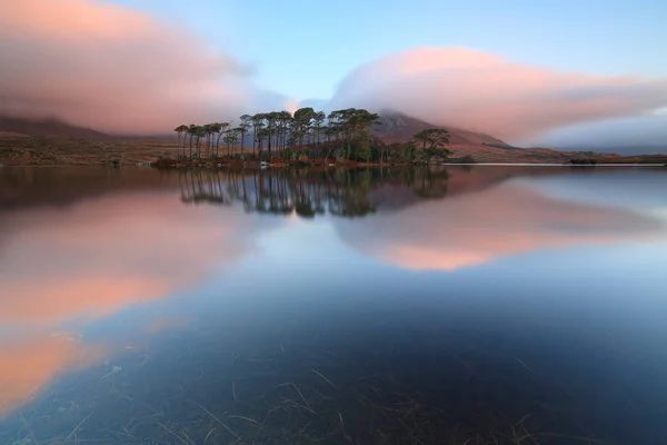 Irsko Galway Malebný Pohled Derryclare Lough — Stock fotografie