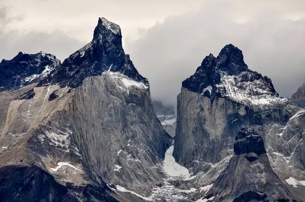 Maestosa Vista Sulle Famose Montagne Torres Del Paine Cile — Foto Stock