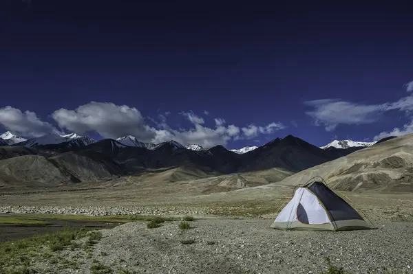 Vista Panorâmica Barraca Planalto Himalaia Ladakh Índia — Fotografia de Stock