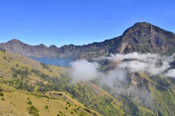 Malerischer Blick Auf Mount Rinjani Lombok West Nusa Tenggara Indonesien — Stockfoto