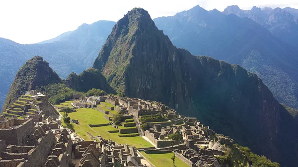 Aerial View Macchu Picchu Ruins Cusco Peru — Stock Photo, Image