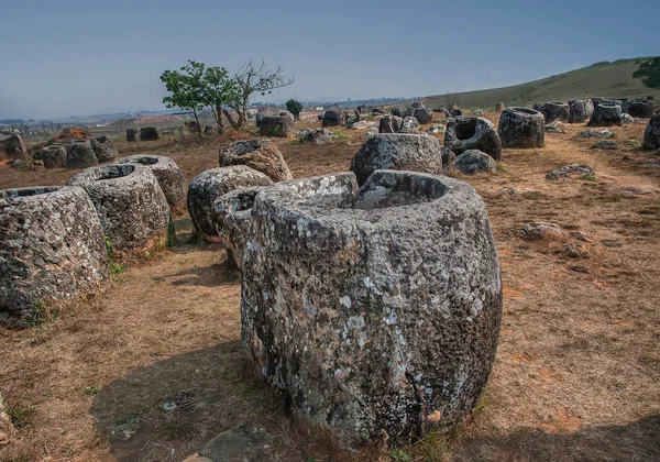 Vista Panorámica Llanura Tarros Xieng Khouang Plateau Laos — Foto de Stock