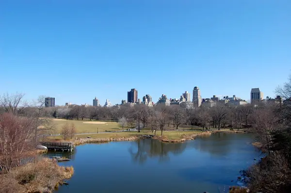 Живописный Вид Город Центрального Парка Сша Штат Нью Йорк Нью — стоковое фото