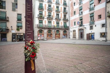 El Fossar de les Moreres Meydanı. Barselona.