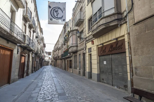 Street village view, Cervera, provincia Lleida, Cataluña . — Foto de Stock