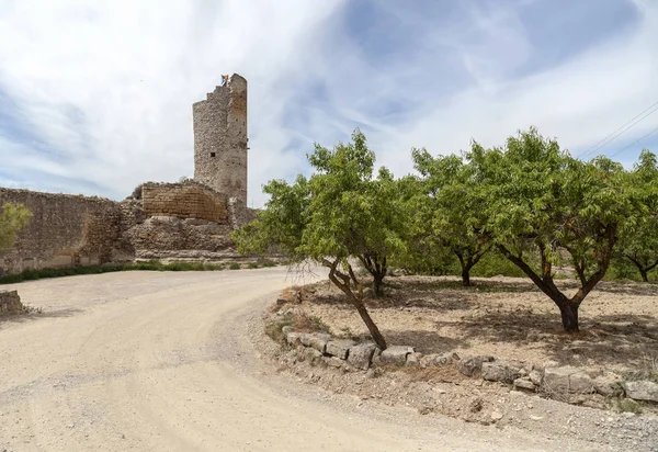 GUIMERA, ESPAÑA-MAYO 7,2015: Antiguo castillo de los riuns, pueblo medieval de Guimera, provincia de Lleida, Cataluña, España . —  Fotos de Stock