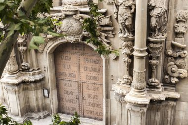 Cephe Kilisesi, Barok tarzı, Saint Ignatius mağara, Manresa, il Barcelona, İspanya.