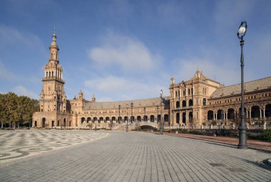 Plaza Espana, kare, Sevilla.