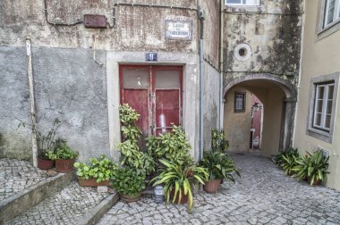 Sintra antik cadde görünümü Portekizce Köyü.