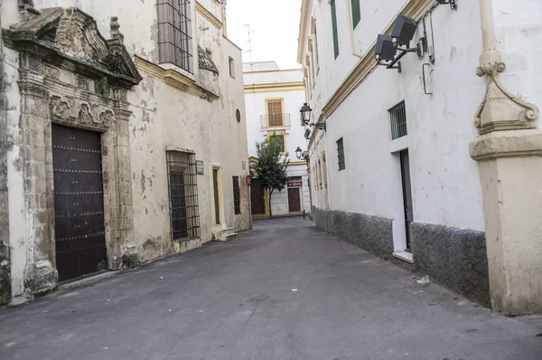 Antigua calle, centro histórico de Jerez de la Frontera, Andalucía . — Foto de Stock