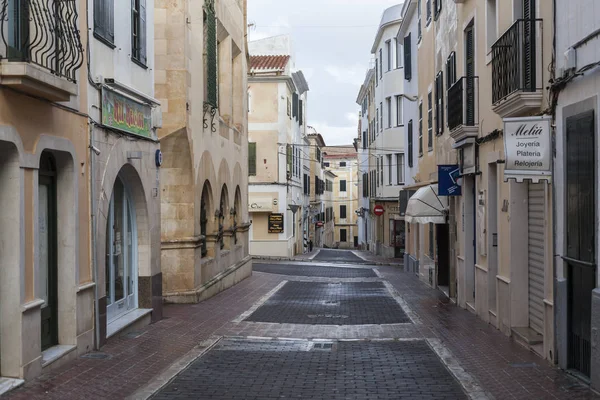 MAO-MAHON, Vistas a la calle, Menorca, Islas Baleares . — Foto de Stock