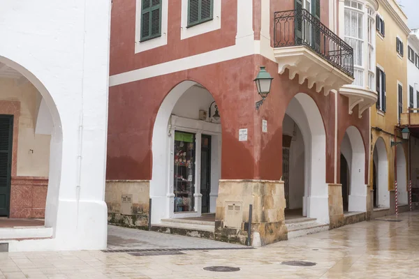 CIUTADELLA, Vistas a la calle, arcos, ses voltes, zona histórica, Menorca, Islas Baleares . Fotos De Stock Sin Royalties Gratis