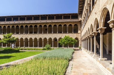 Manastır manastır Santa Maria de Pedralbes, Monestir, Gotik tarzı. Barcelona.