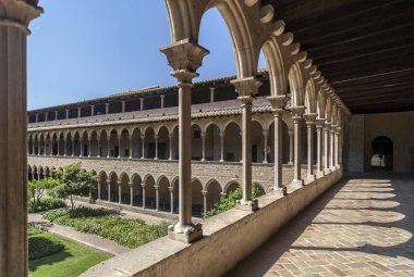 Manastır manastır Santa Maria de Pedralbes, Monestir, Gotik tarzı. Barcelona.