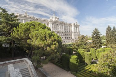 Kraliyet Sarayı, Palacio Real ve bahçeleri Sabatini, Madrid. 