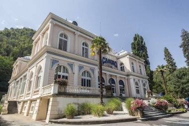 Kumarhane. Vernet-les-Bains, pyrenees Köyü, spa ve termal turizm hedef.